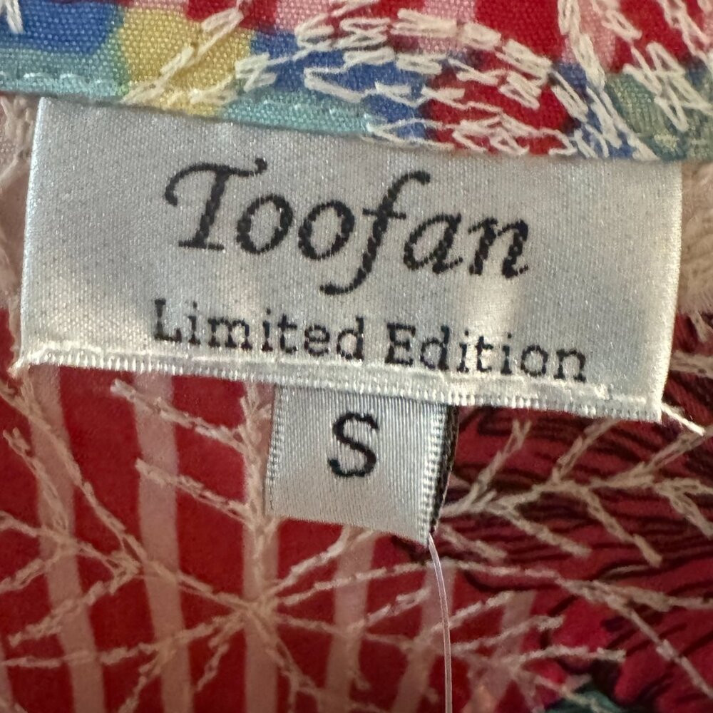 Toofan Embroidered V-Neck Tunic NWT - Picture 4 of 7